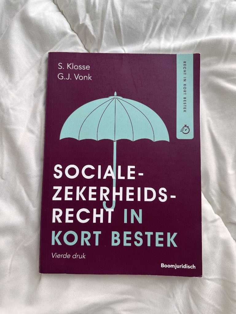 Socialezekerheidsrecht in kort bestek (HBO Reeks), Gelezen, S. Klosse en G.J. Vonk, Beta, HBO