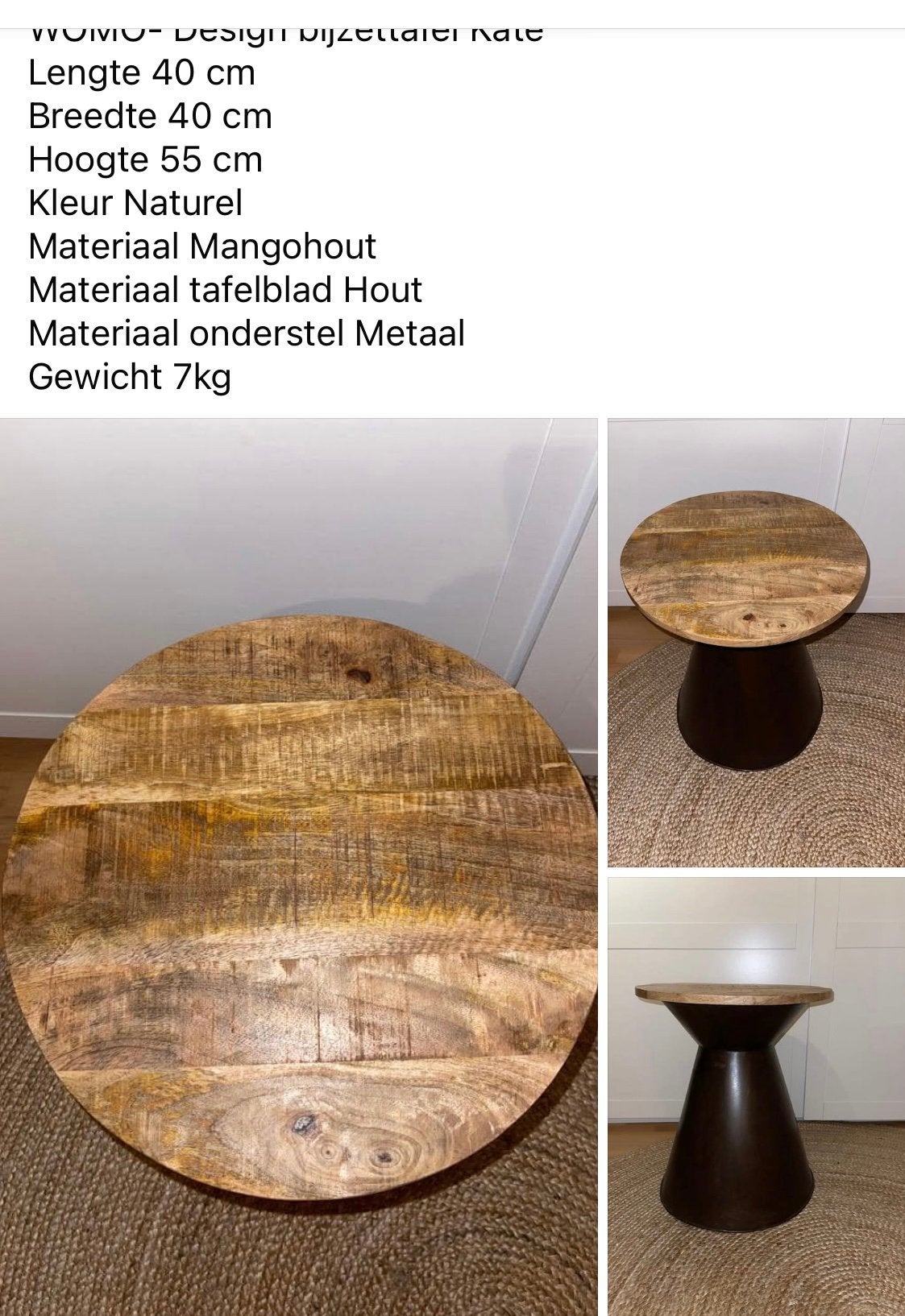 Tafel, Ophalen, Zo goed als nieuw