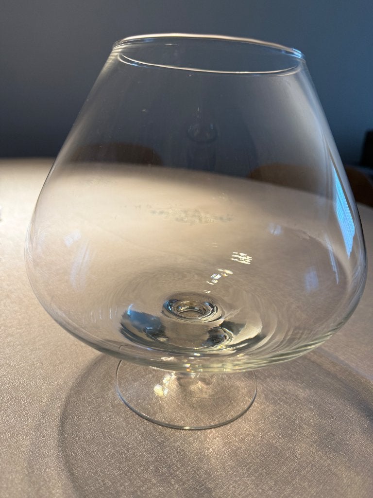 Glazen vaas op voet, Ophalen, Zo goed als nieuw, Op voet, Glas
