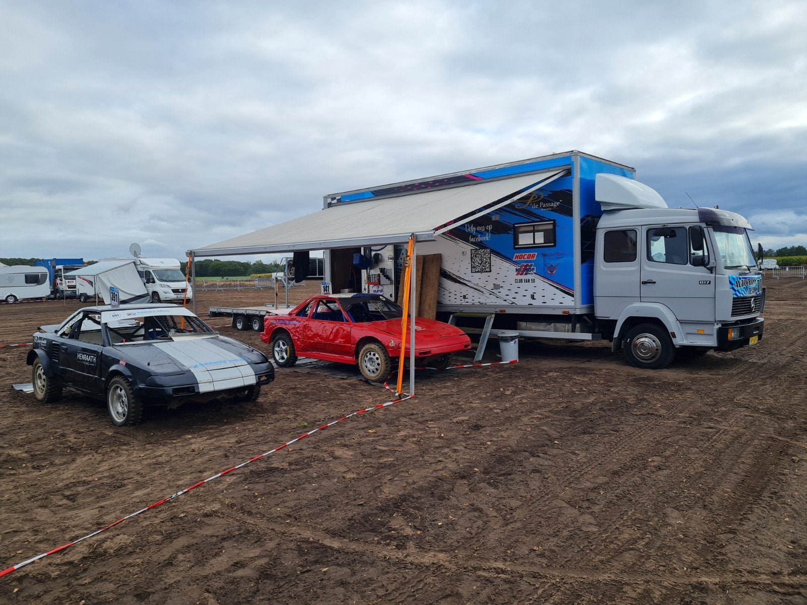 C1 Mercedes vrachtwagen camper motor/autosport, Caravans en Kamperen, Brandblusser, Chemisch toilet, Buitenlamp, Ringverwarming