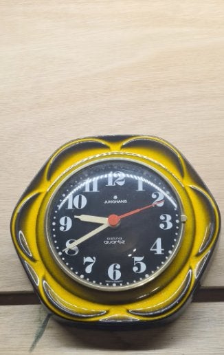 Vintage Junghans Astra Quartz Wandklok - Made in Germany, Ophalen of Verzenden
