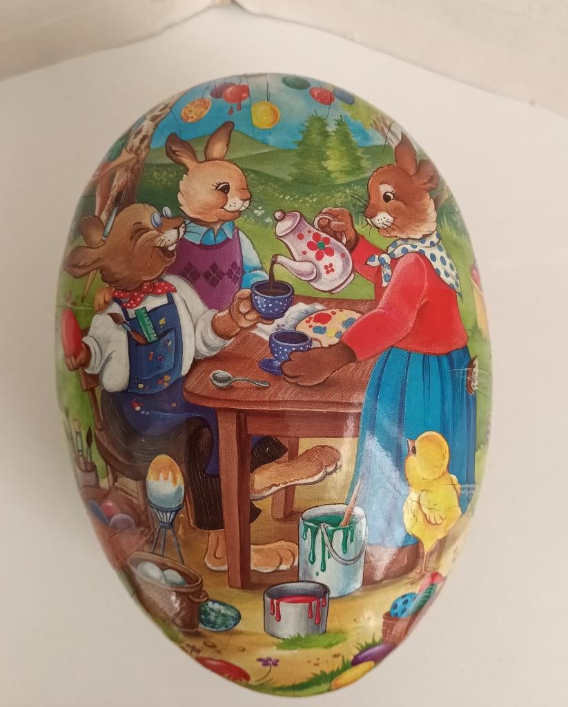 3 Oude ertsgebergte Paaseieren Candycontainers Pasen haas ki, Diversen, Pasen, Zo goed als nieuw, Ophalen of Verzenden