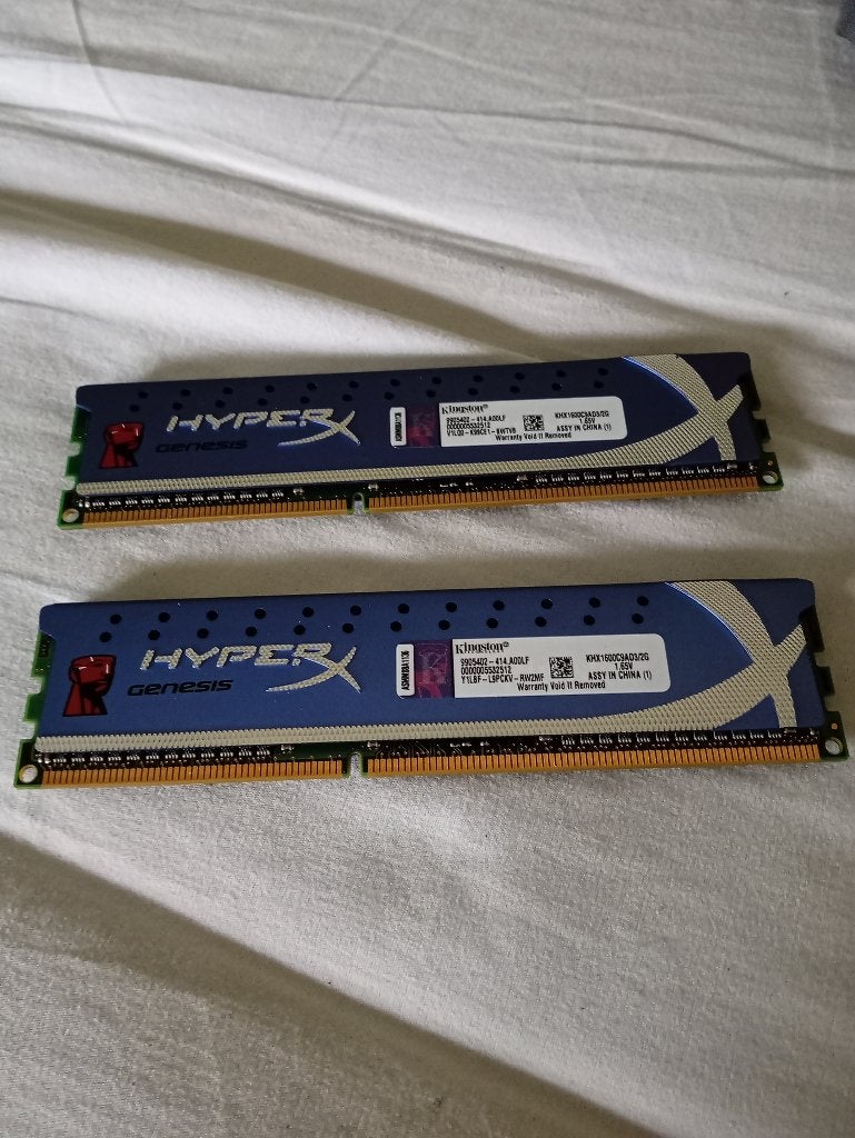 Kingston HyperX Genesis 8GB DDR3 RAM Geheugen (2x4GB), DDR3, Ophalen of Verzenden, Zo goed als nieuw, Desktop