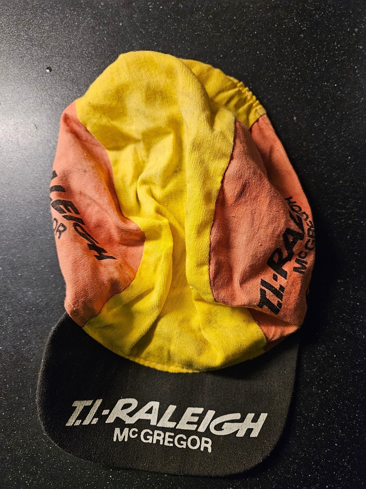 Vintage TI-Raleigh McGregor petje - Jaren '80 wielrennen, Gebruikt, Overige maten, Ophalen of Verzenden, Bovenkleding