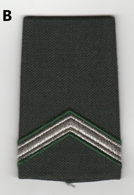Losse rang epaulet Sergeant DT2000 (taps toelopend), Verzenden, Landmacht, Nederland, Embleem of Badge
