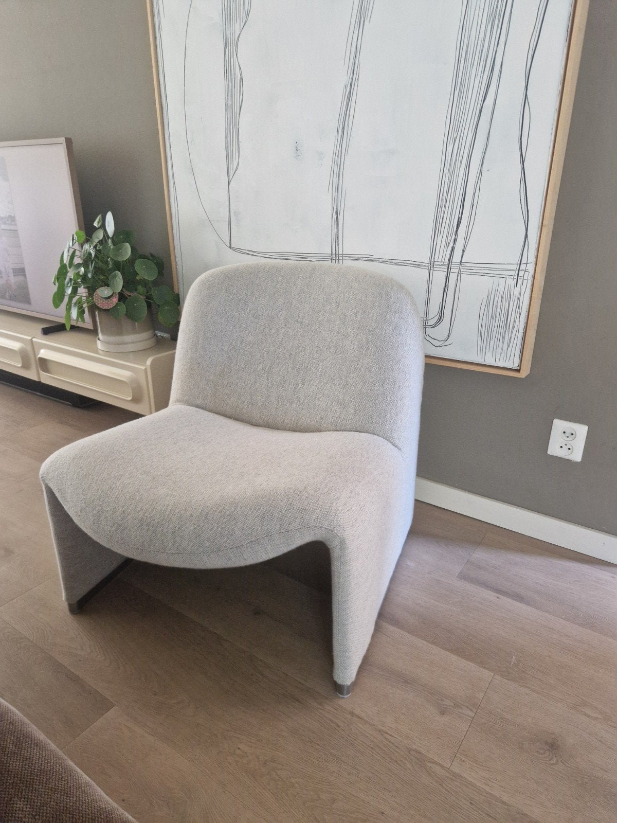 Alky chair - Artifort stoel - Piretti - hergestoffeerd, Ophalen, Design, Zo goed als nieuw, Eén