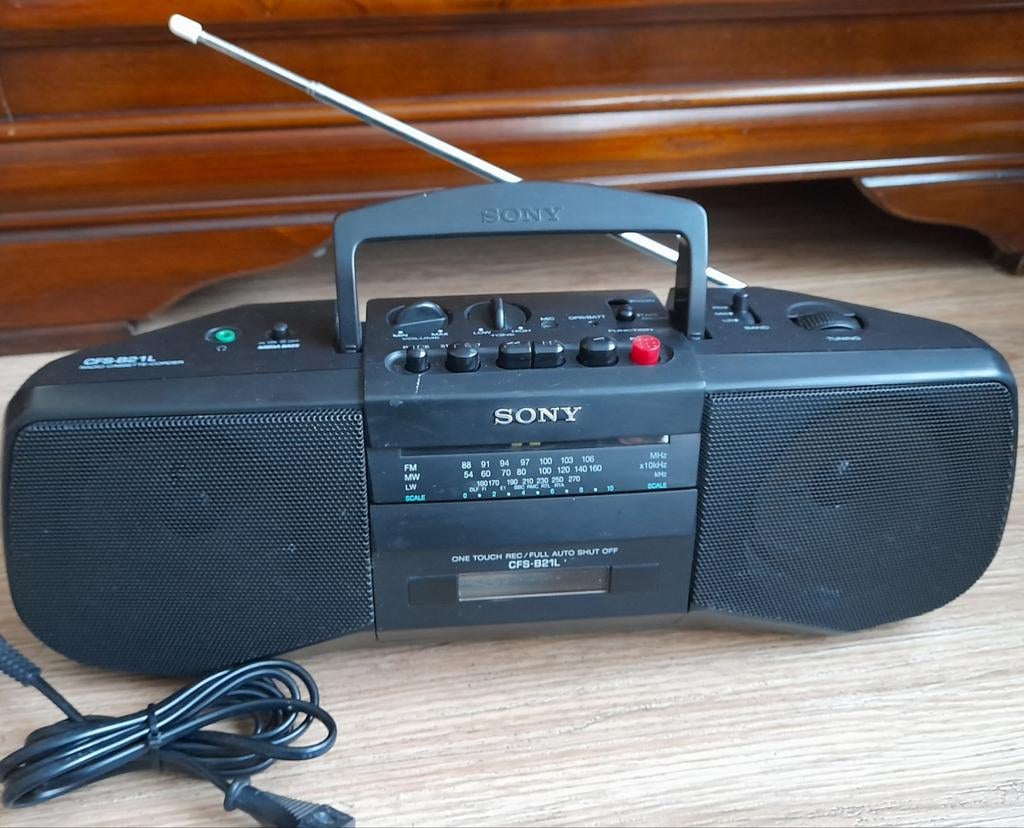 Sony Radio/cassette corder, Ophalen