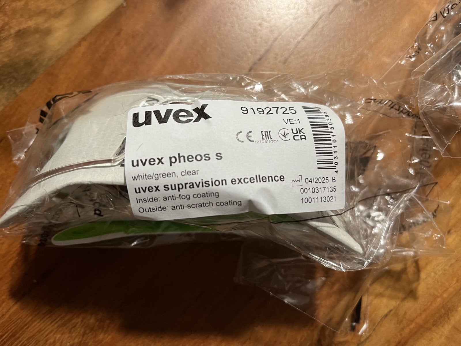 19 stuks veiligheidsbril Uvex Pheos s zwart - groen 919-2725, Ophalen of Verzenden, Nieuw