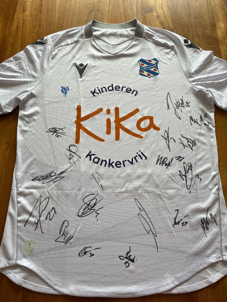 SC Heerenveen Kika shirt gesigneerd, Kleding | Heren, Maat 52/54 (L), Wit, Nieuw, Ophalen of Verzenden