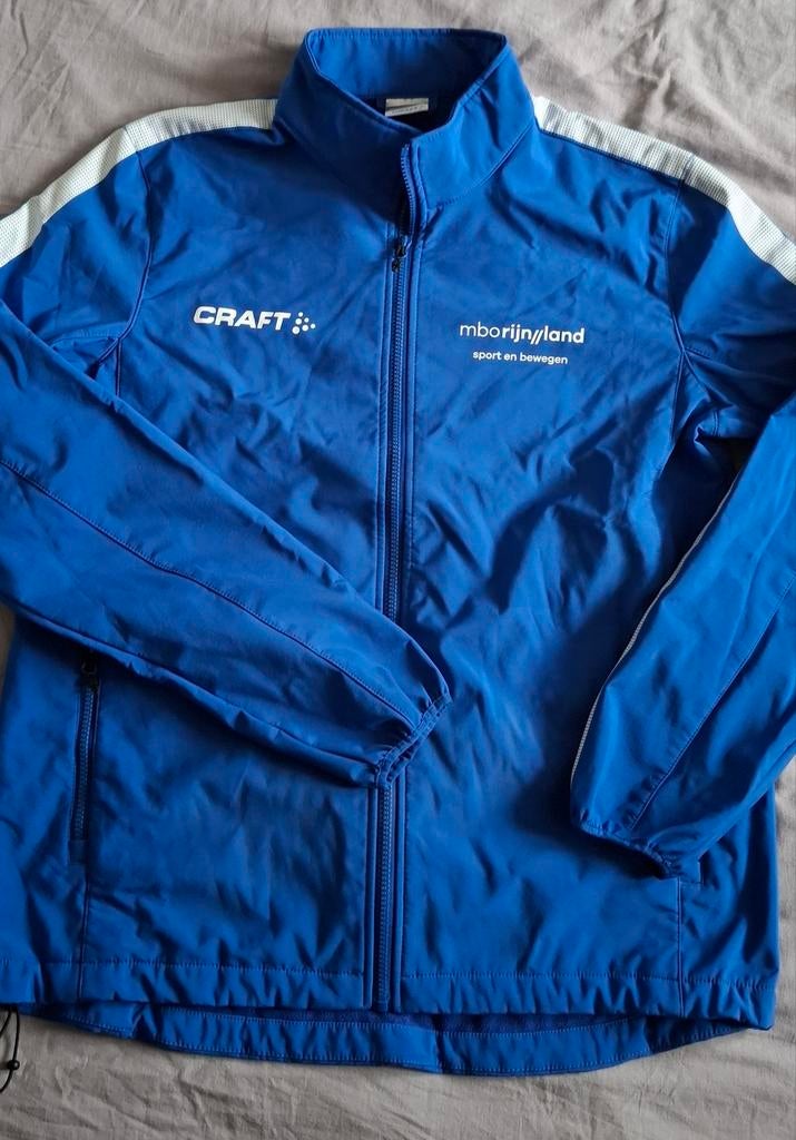 Craft Softshelljas MBO Rijnland Sport en Bewegen XL, Ophalen of Verzenden, Zo goed als nieuw, Maat 56/58 (XL), Blauw