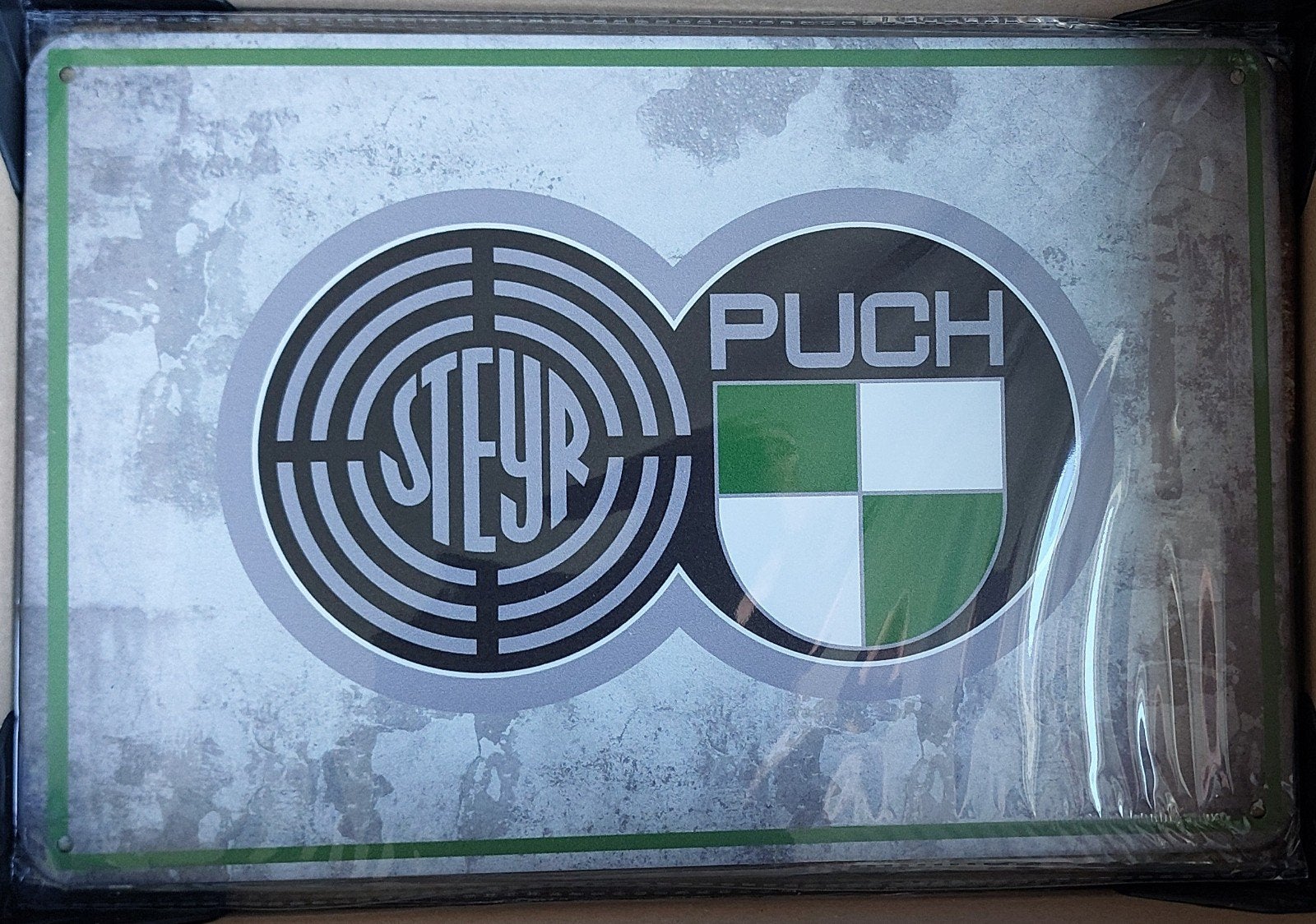 Metalen wandbord Steyr Puch - Nieuw 20x30 cm, Ophalen of Verzenden