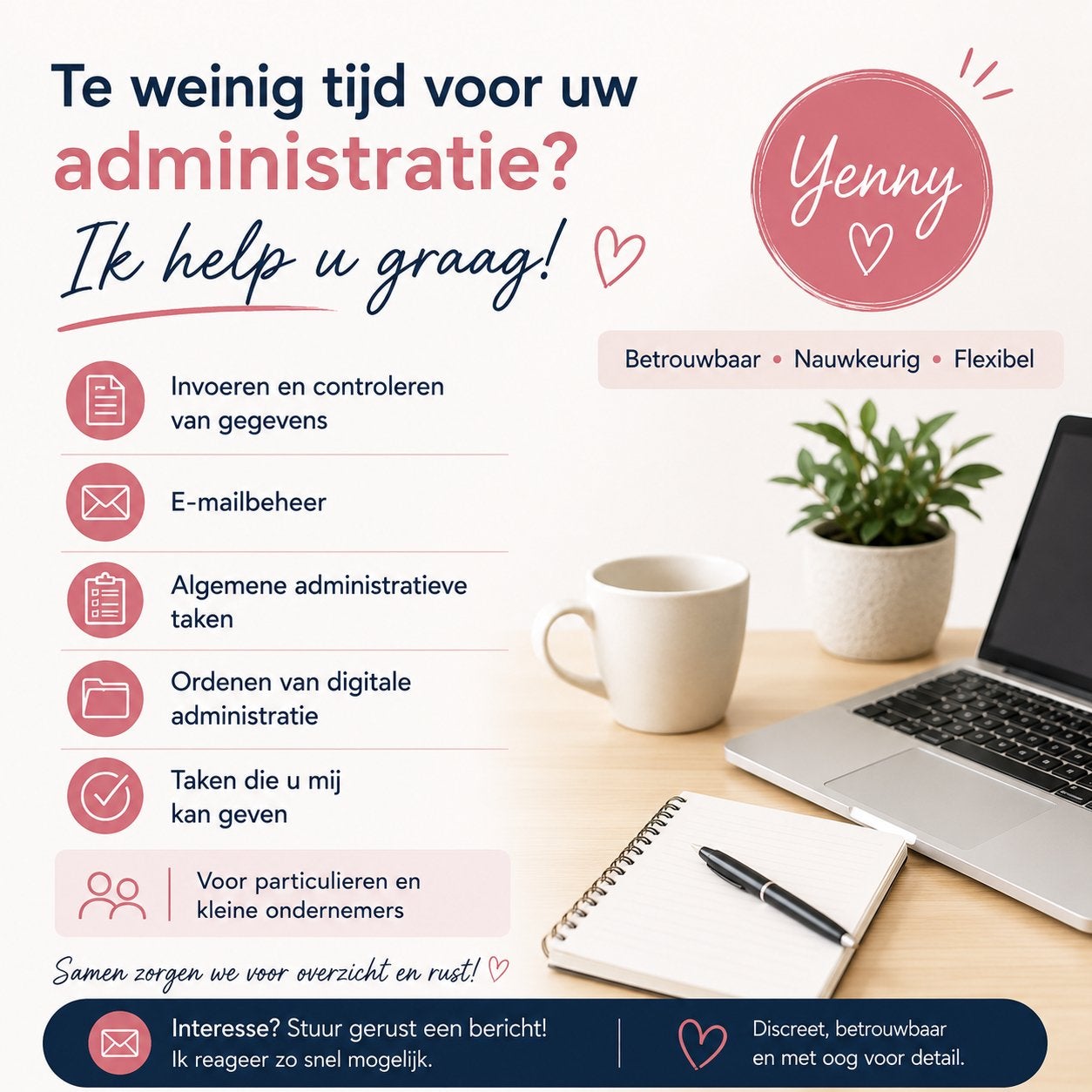 Administratieve taken, ik kan u helpen!, Vacatures, Vacatures | Thuiswerk, Vanaf 10 jaar, Overige vormen