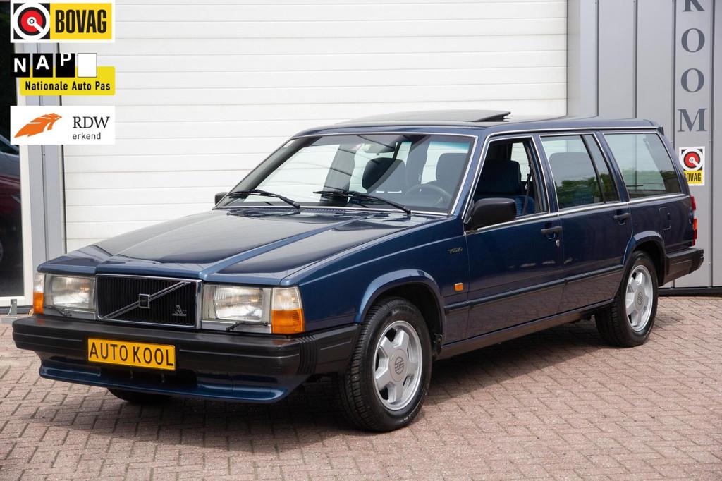 Volvo 740 ESTATE 2.3 GLE + Schuifdak, Auto's, Gebruikt, 4 cilinders, Blauw, Handgeschakeld