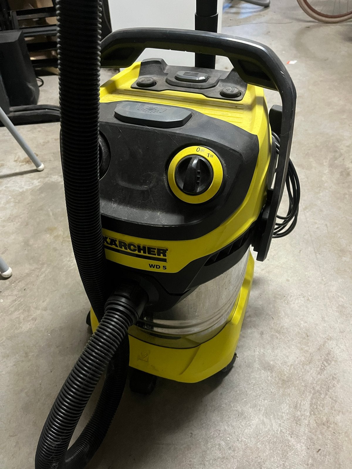 Karcher WD5 Nat- en Droogzuiger, Witgoed en Apparatuur, Stofzuigers, Ophalen, Zo goed als nieuw, Industriële stofzuiger, Kärcher