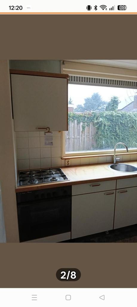 GRATIS  Complete keuken met apparatuur, Huis en Inrichting, Keuken | Complete keukens, Gebruikt, Wit, Enkelwandige keuken, Ophalen of Verzenden