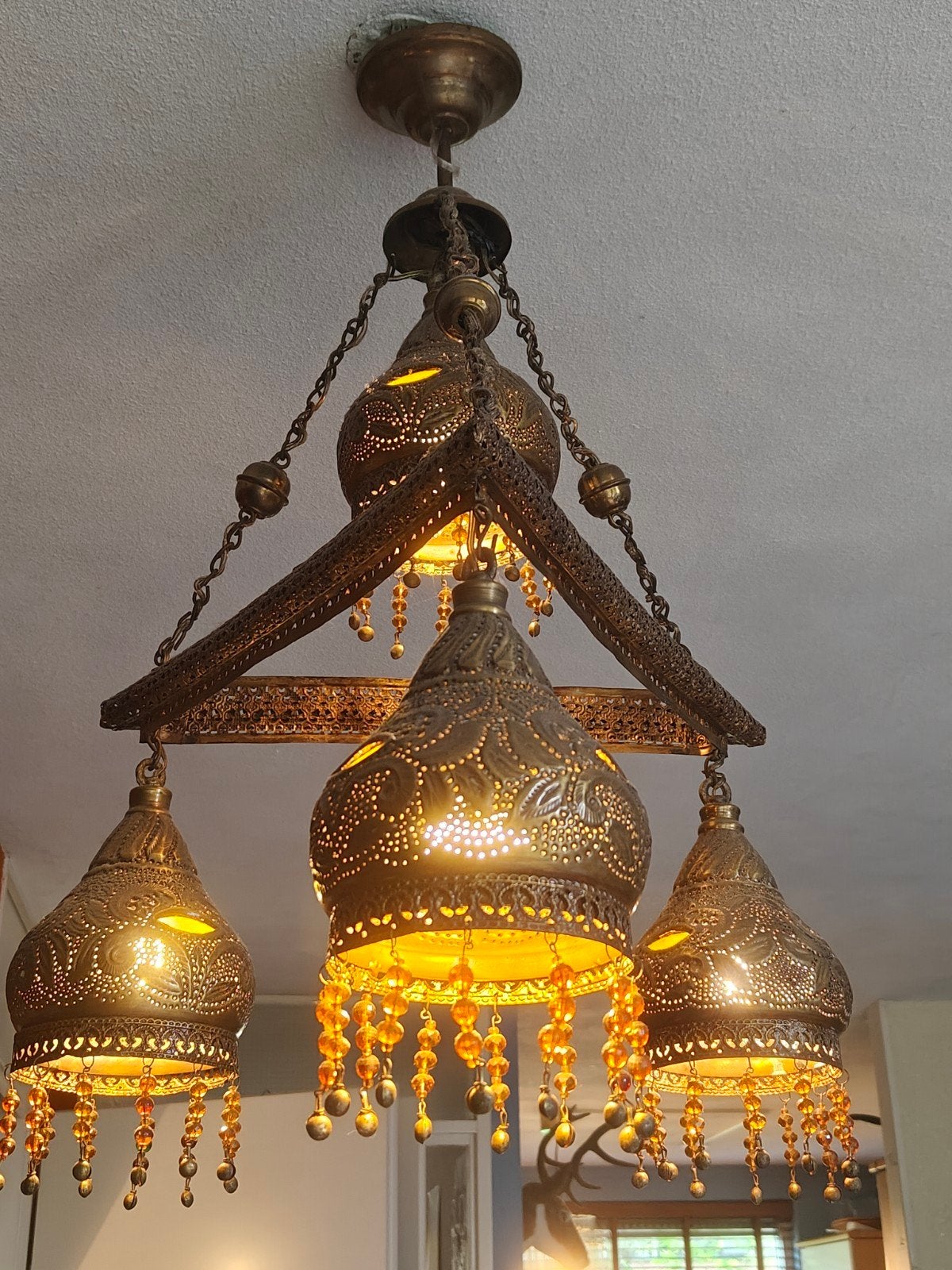 Sfeervolle Egyptische hanglamp uit Caïro, Ophalen of Verzenden