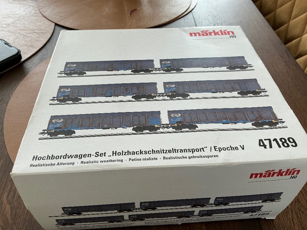 Marklin 47189 Houtspaander vervoer nieuw, Hobby en Vrije tijd, Wisselstroom, Ophalen of Verzenden, Märklin, Nieuw