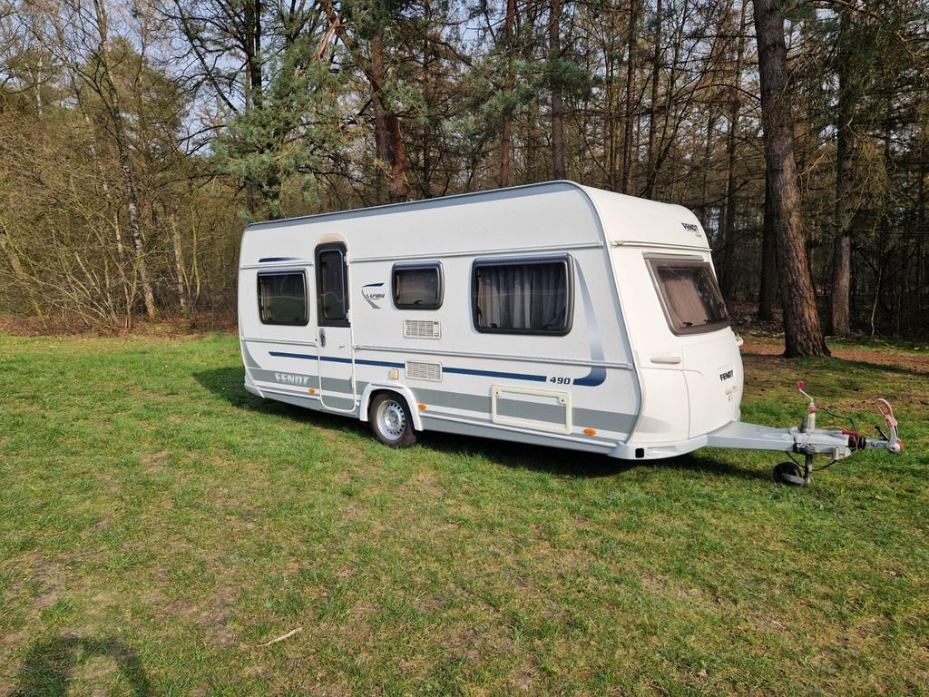 Caravan fendt saphir 490 incl tent en mover, Caravans en Kamperen, Caravans, Vast bed, Rondzit, Schokbreker, Particulier