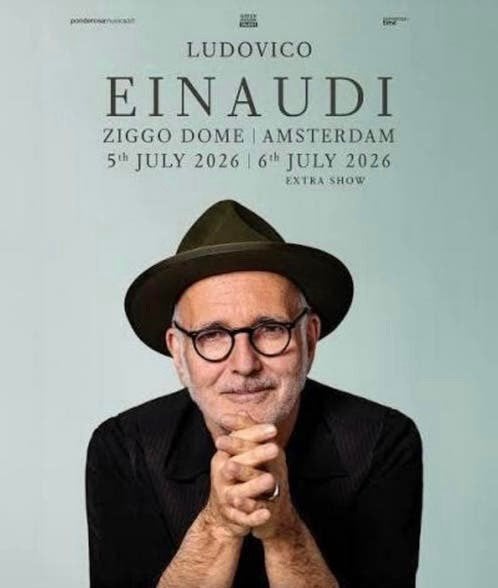 Selling2tickets Ludovico Einaudi concert ziggo Dome 5th July, Tickets en Kaartjes, Concerten | Dance, Eén persoon