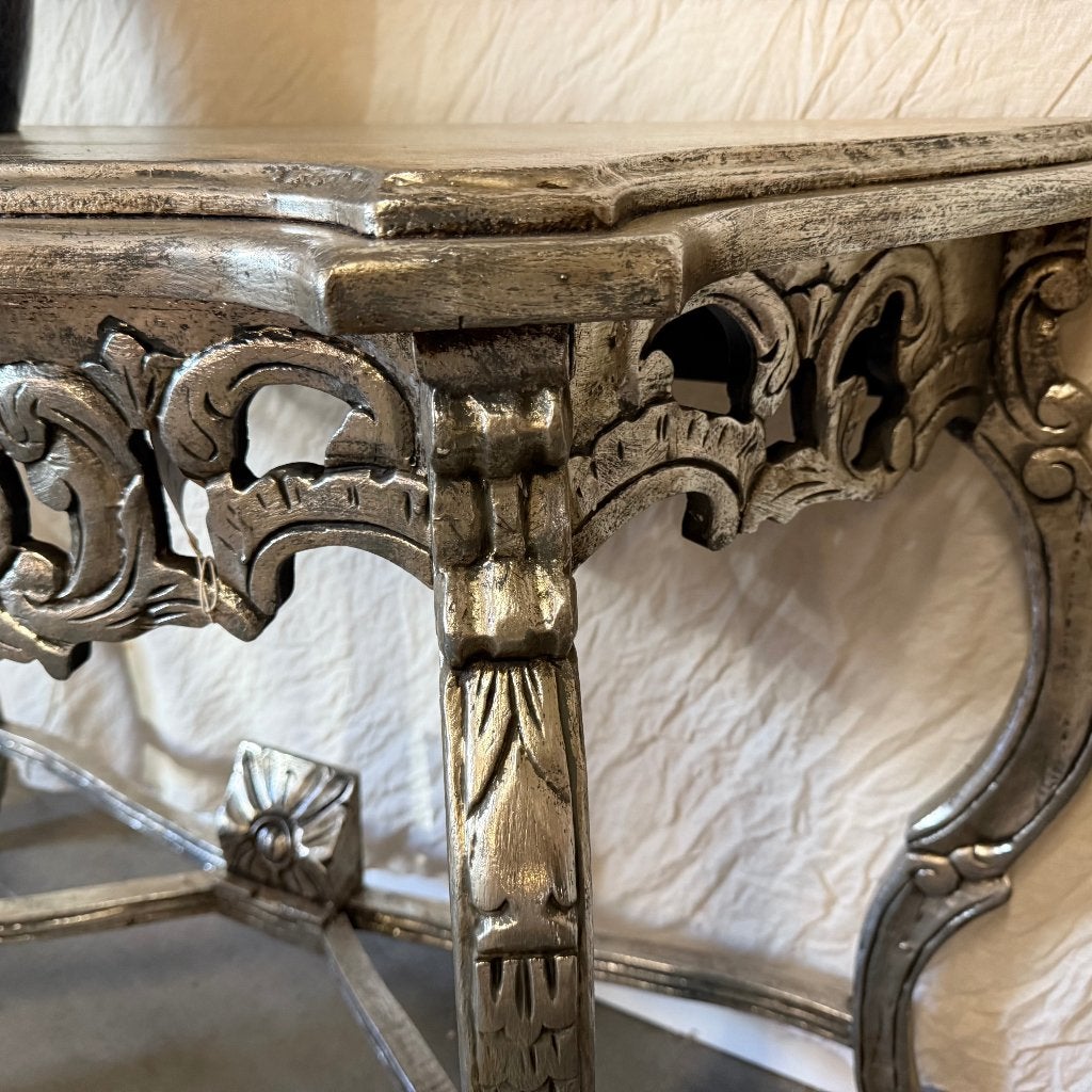 brocante sidetable 109 x 42 cm - zilver - Gratis bezorgd, Huis en Inrichting, TTM Wonen, Meubels – (Perzische) Tapijten en Woonaccessoires