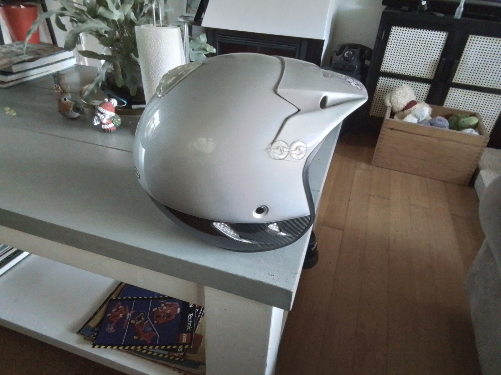 nieuwe Hebo carbon trialhelm maat S, Motoren, Kinderen, Offroadhelm, Nieuw zonder kaartje, S