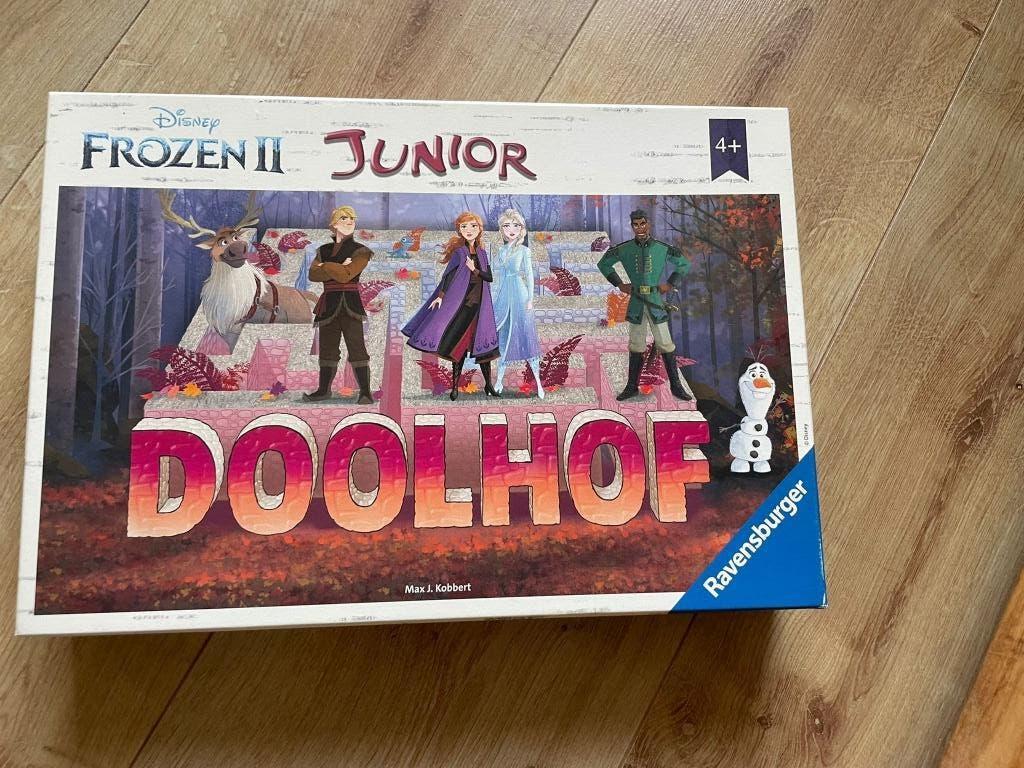 Doolhof junior Frozen II, Hobby en Vrije tijd, Gezelschapsspellen | Bordspellen, Ophalen, Zo goed als nieuw, Ravensburger
