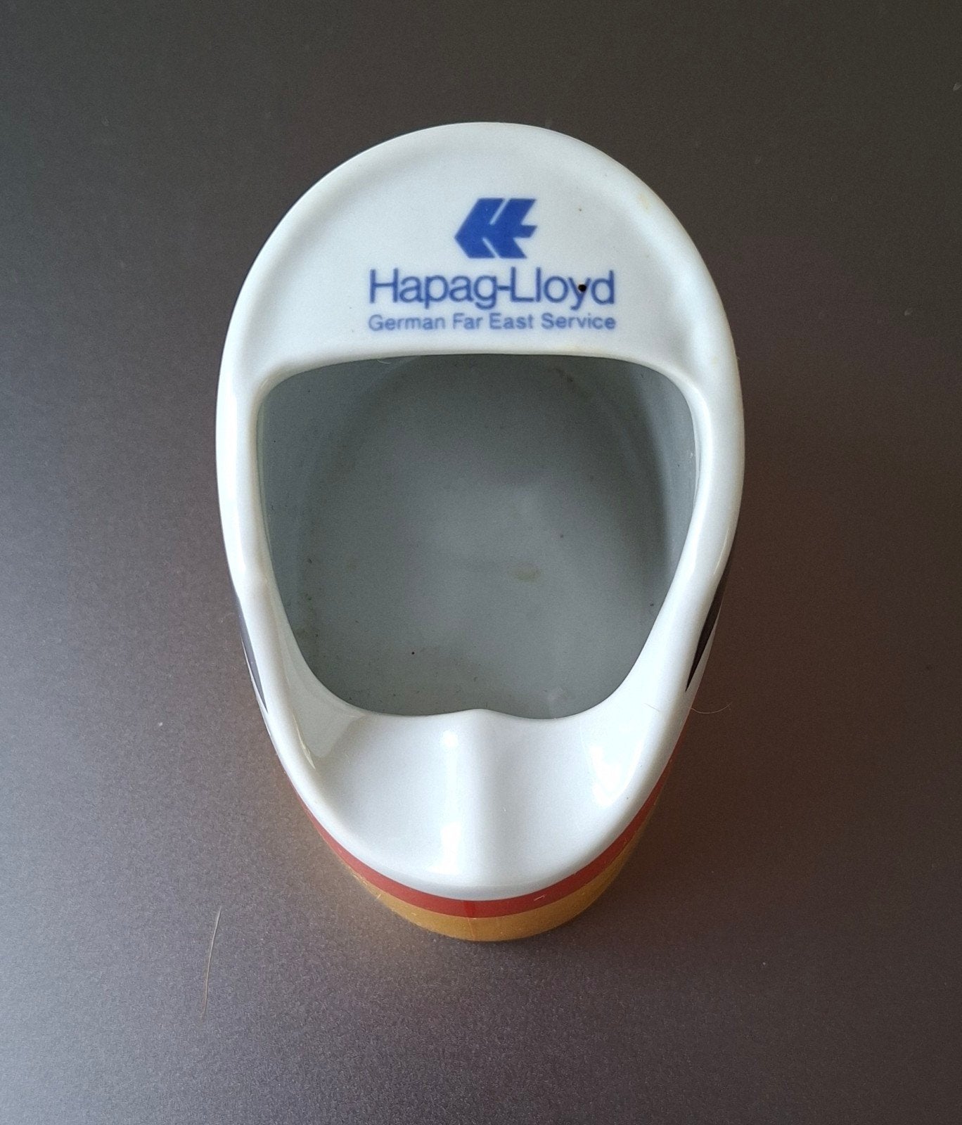 Unieke maritieme asbak Hapag-Lloyd; vintage schoorsteenmodel, Ophalen of Verzenden, Zo goed als nieuw