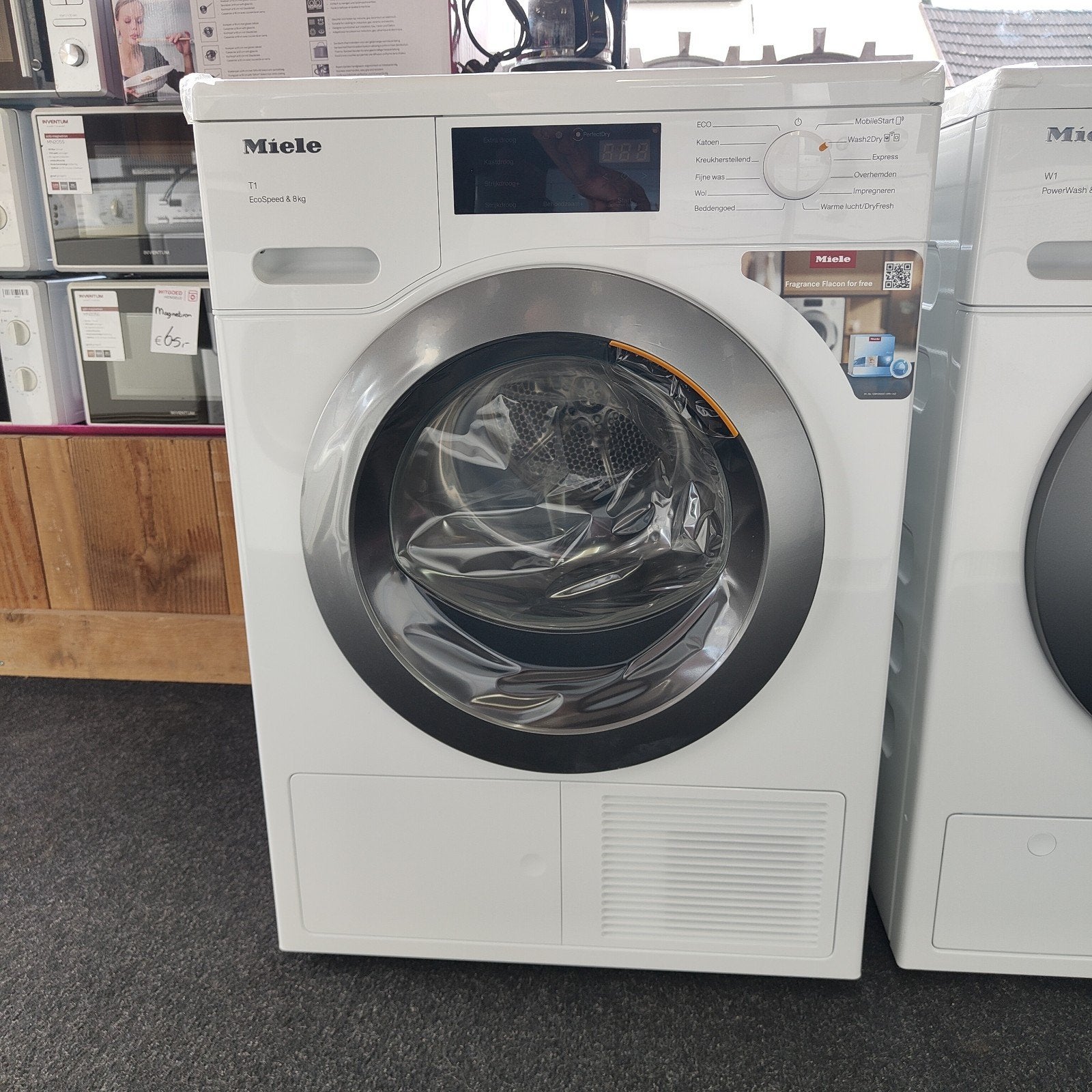 Nieuwe Miele WEB368WCS Wasmachine - Energiezuinig en Stil, Ophalen, 1200 tot 1600 toeren, 8 tot 10 kg, Nieuw