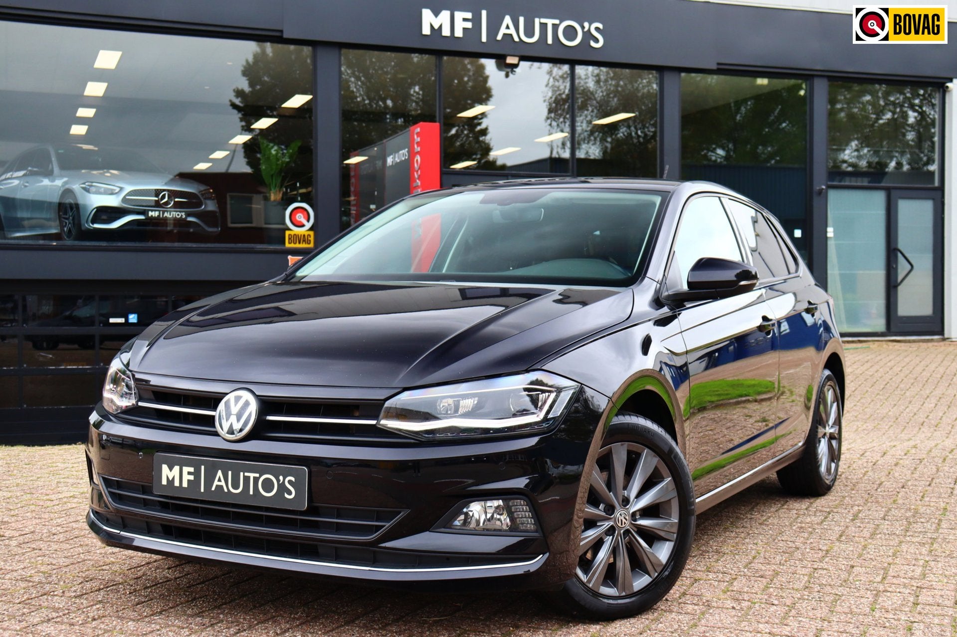 Volkswagen POLO 1.0 TSI Highline 116PK DSG|Led|Virtual|Camer, Gebruikt, Euro 6, 116 pk, Zwart