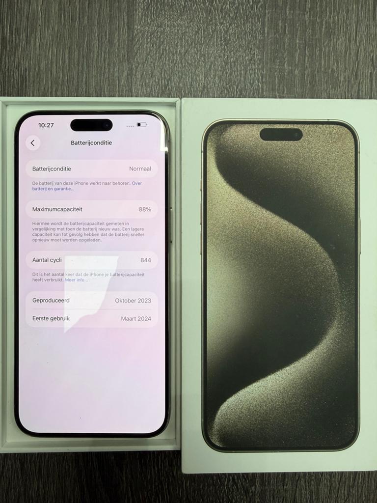 Apple Iphone 15 Pro Max 256gb Natural Titanium, 256 GB, Apple, Apple, Ophalen of Verzenden