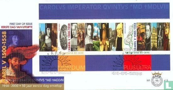 FDC E413 Keizer Karel V 2000 NL onbeschreven, Postzegels en Munten, Ophalen of Verzenden