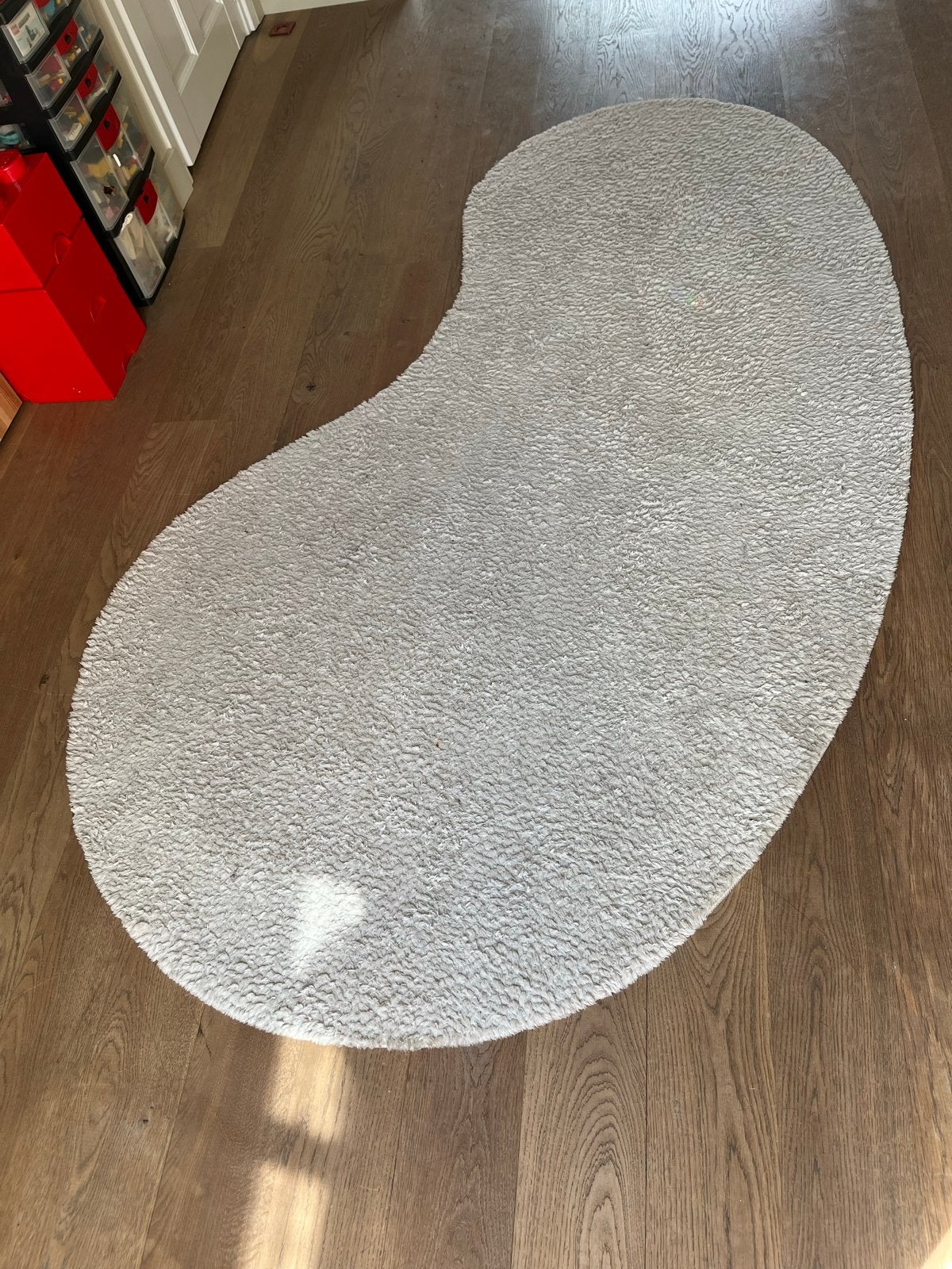 Gratis vloerkleed Wells van Kwantum, Huis en Inrichting, Stoffering | Tapijten en Kleden, Ophalen, Wit, Gebruikt, 100 tot 150 cm