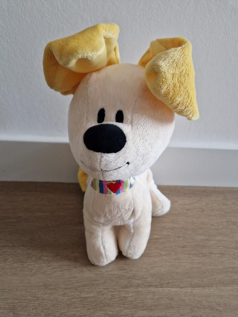 Knuffel tasje tas hond Pip van Woezel geel K8159, Kinderen en Baby's, Ophalen of Verzenden, Zo goed als nieuw, Hond