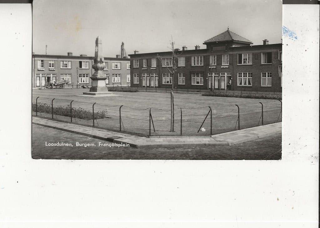 Loosduinen Burg.Francoisplein naar Oude Bildtzijl 28-12-1959, Ophalen of Verzenden, 1940 tot 1960, Gelopen, Zuid-Holland