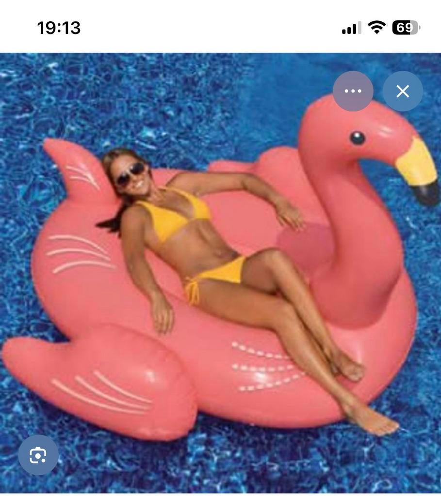 Grote opblaasbare flamingo 185 X 115  € 10.-, Ophalen of Verzenden, Nieuw