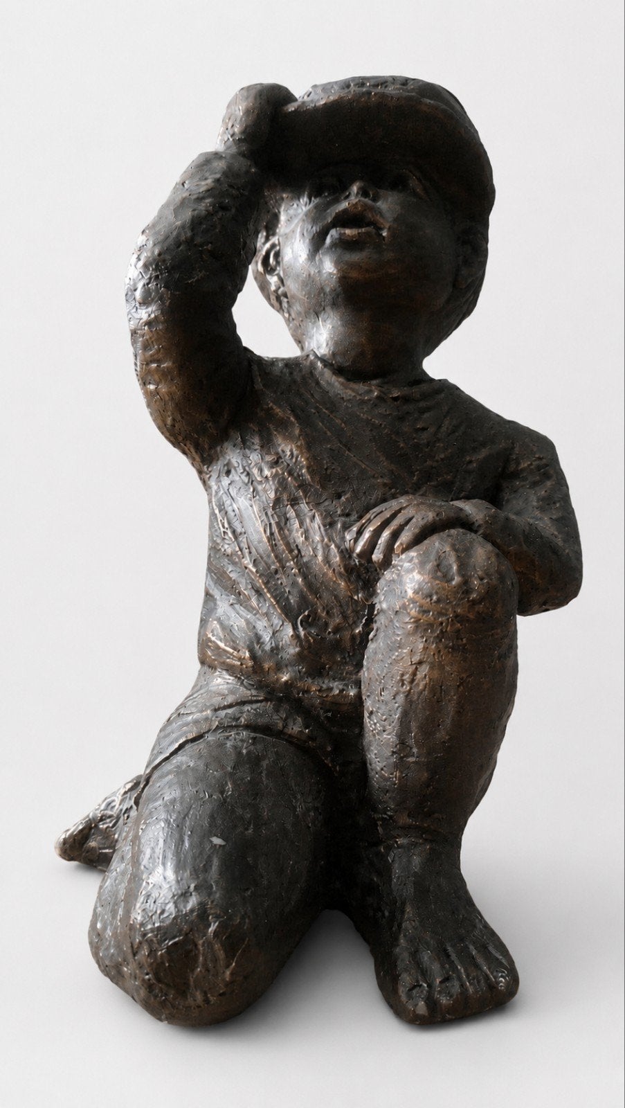 Prachtig groot beeld 'Roel'-Geert Kunen (Brons-look, 43 cm), Ophalen