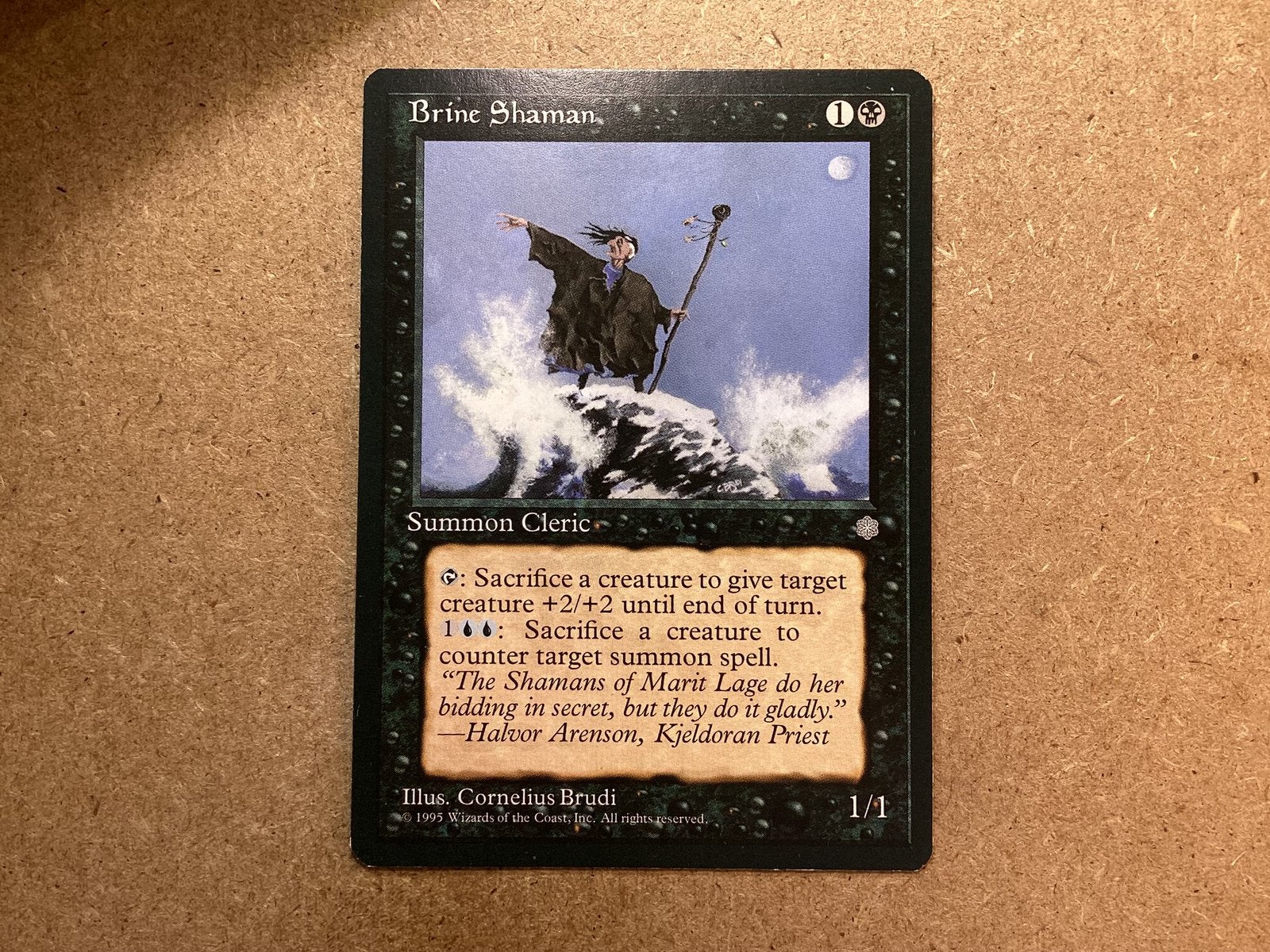 1x Brine Shaman (Excellent), Ophalen of Verzenden, Zo goed als nieuw, Losse kaart