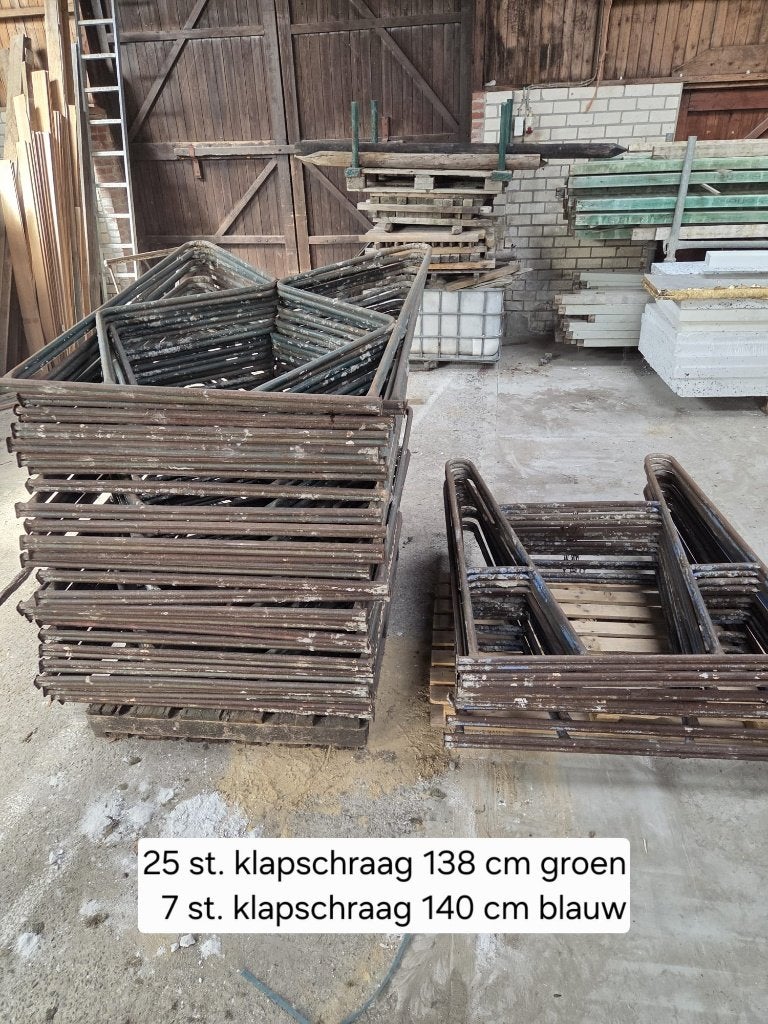 Klapschraag 140cm, Ophalen, Gebruikt, Gevelsteiger, Minder dan 2 meter
