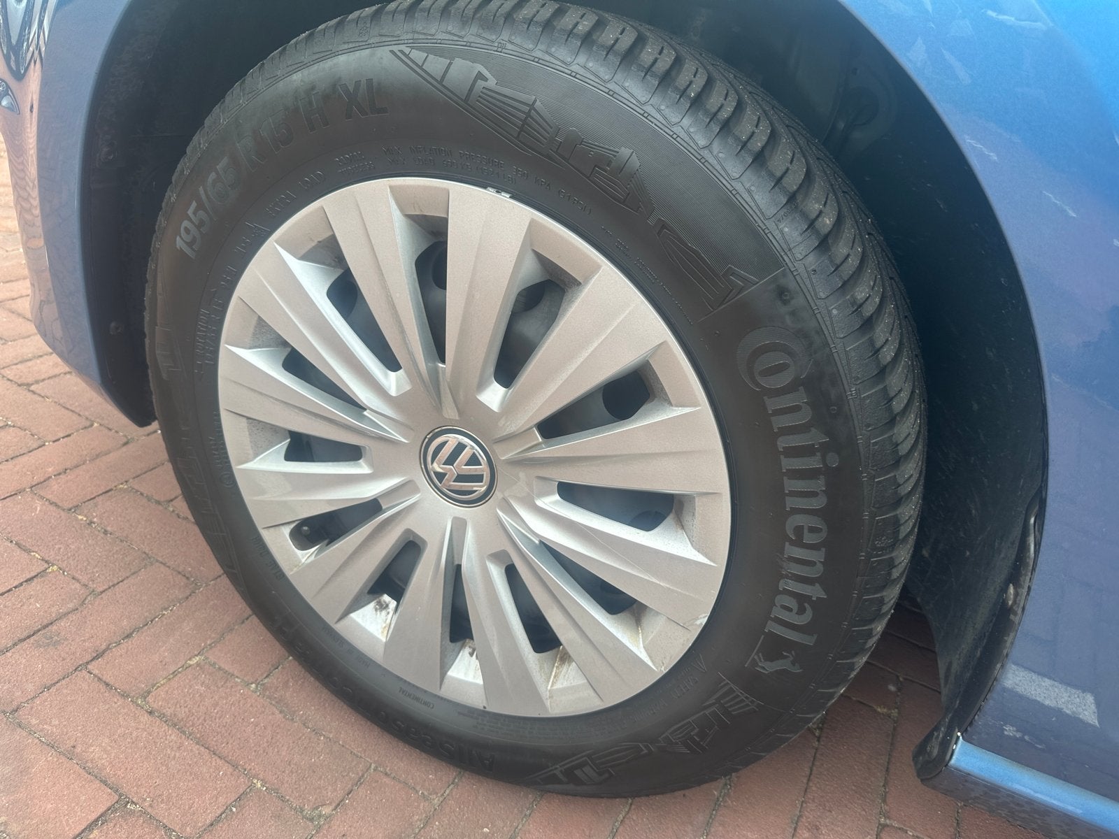 All Season banden met aluminium velg R195/65/15 Continental, Ophalen, Gebruikt, 15 inch, Banden en Velgen