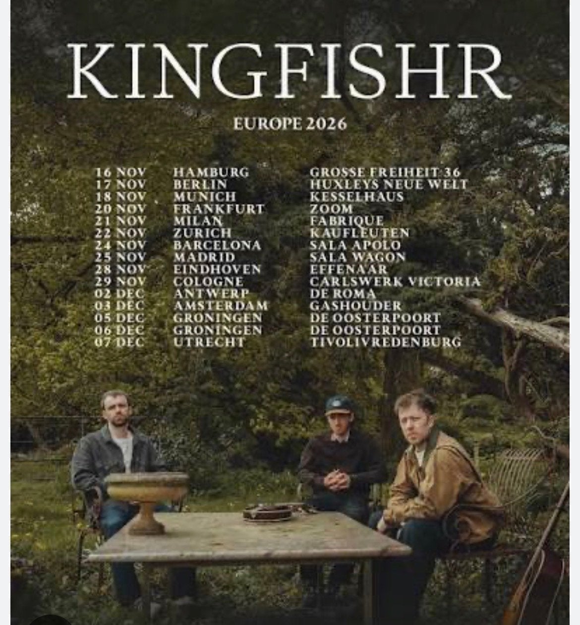 Gezocht 2x Kingfishr Eindhoven Effenaar 28 nov, Twee personen, November