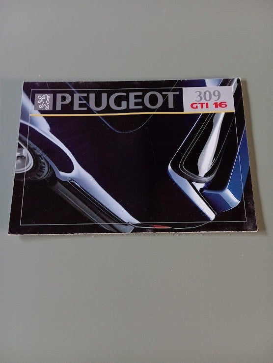 Peugeot 309 GTi 1992 16 pag., Verzenden, Zo goed als nieuw, Peugeot