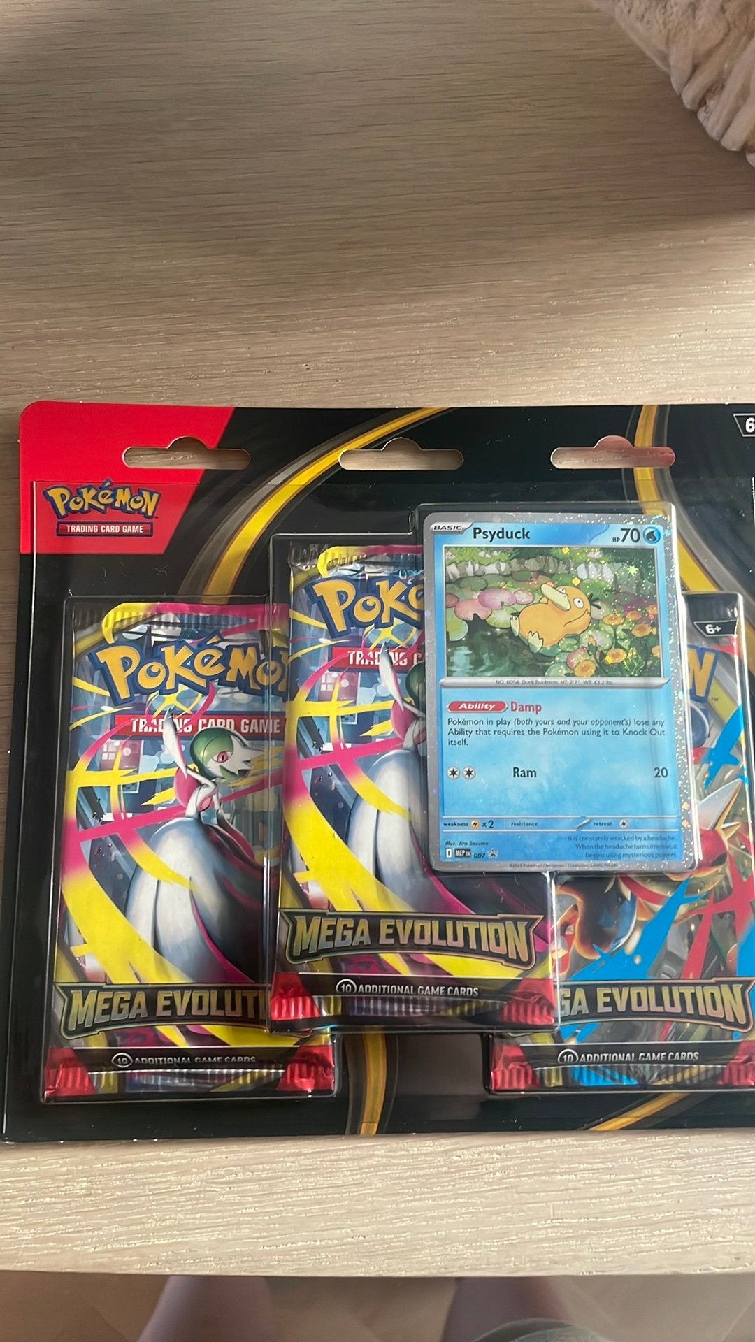 Mega evolution blister pokemon 3 packs, Ophalen of Verzenden, Zo goed als nieuw, Booster