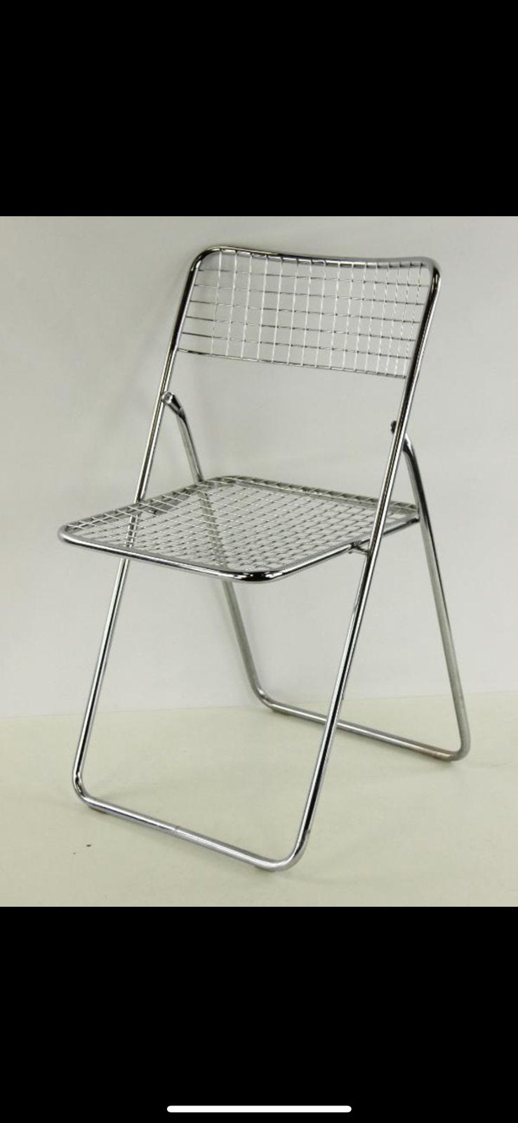 Vintage chroom chrome klapstoel stoelen 4 stuks, Huis en Inrichting, Stoelen, Ophalen of Verzenden, Gebruikt