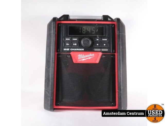 Milwaukee M18 RC-0 18V Li-Ion Accu Bouwradio Met Laadfunctie, Milwaukee, Nieuw, Support@milwaukee.com, Milwaukee Electric Tool Corporation, 13135 W. 
Lisbon Road, Brookfield, WI 53005
USA