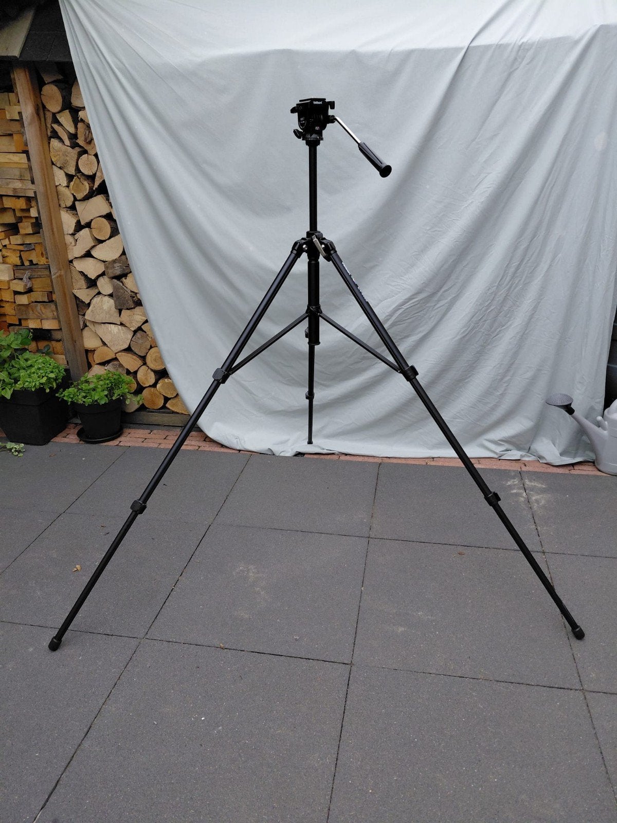 [Nieuw] Velbon DV-6000 statief met PH-358 vloeistofkop, Velbon, Nieuw, 150 tot 175 cm, Snelkoppelingsplaat