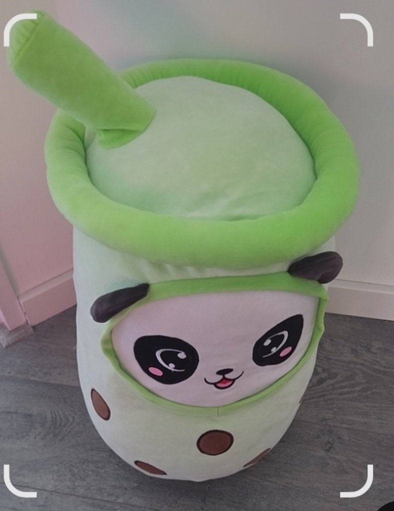 Kawaii knuffel | Bubble Tea knuffel | panda knuffel | 50cm, Ophalen, Groen, Overige typen, Zo goed als nieuw