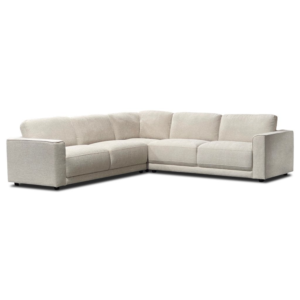hoekbank Ming in stof biege **direct nieuw leverbaar**, 250 tot 300 cm, Hoekbank, Nieuw, Ophalen of Verzenden