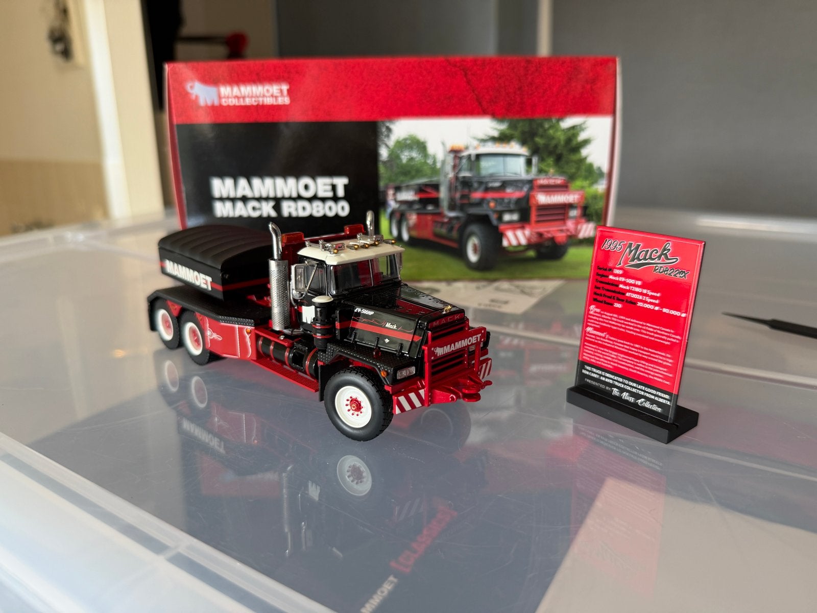 Mammoet Mack RD800 Heavy Haulage replica, Ophalen of Verzenden, Zo goed als nieuw, Overige merken