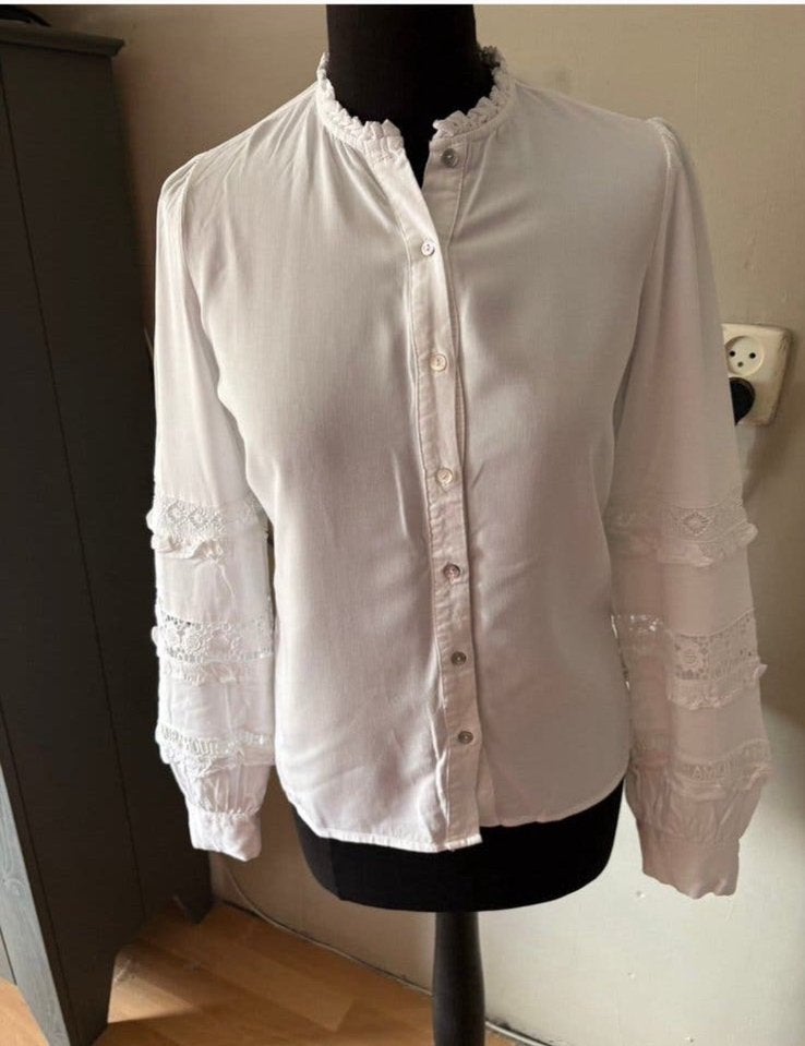 My Jewellery mooie witte romantische blouse mt 36 ZGAN, Ophalen of Verzenden, Zo goed als nieuw, Maat 36 (S), Wit