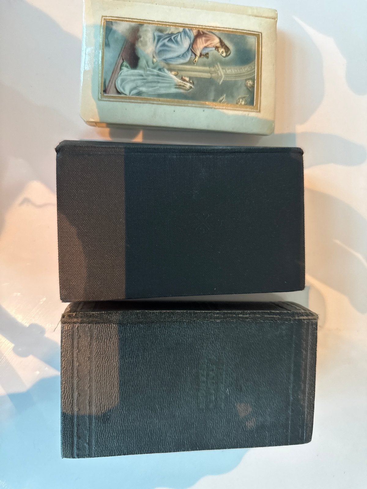 Collectie oude religieuze boeken: Bijbel, Psalmen en Bloemho, Ophalen of Verzenden
